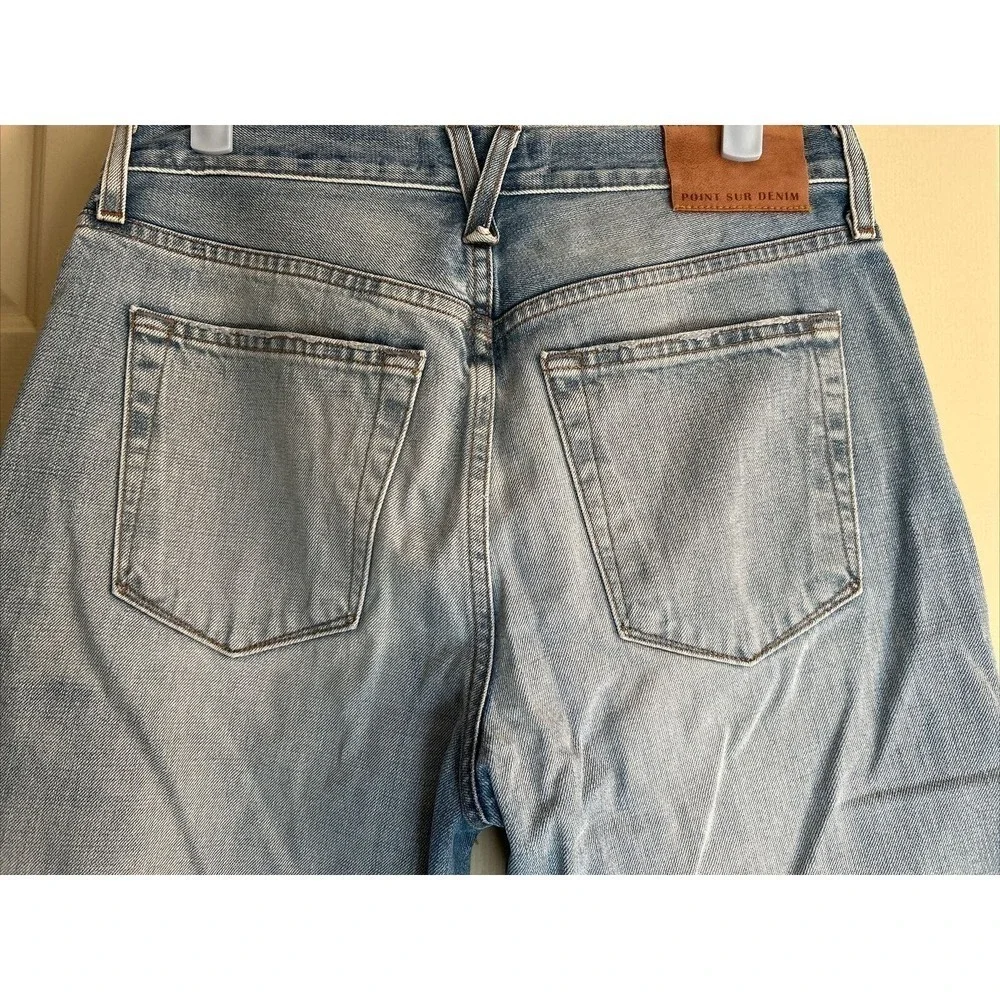 J.Crew Point Sur Canyon Mid-rise Boyfriend Jean Faded Blue Wash Selvedge Ed 27 - Picture 7 of 10